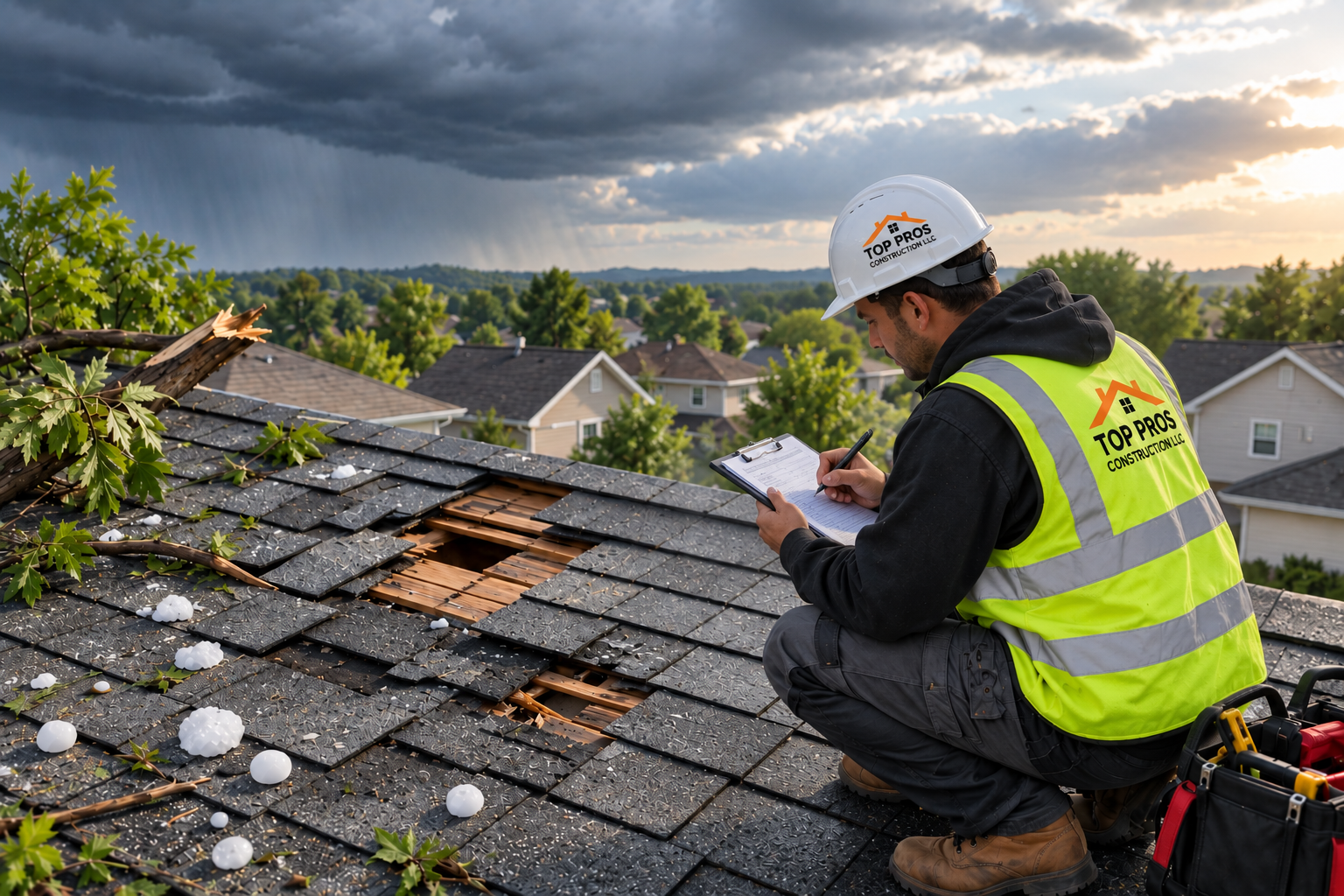 What Does a Storm Damage Roof Inspection in NJ Cover?